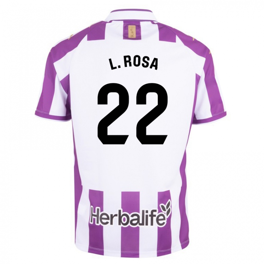 Hombre Camiseta Lucas Rosa #22 Morado 1ª Equipación 2023/24 La Camisa Chile