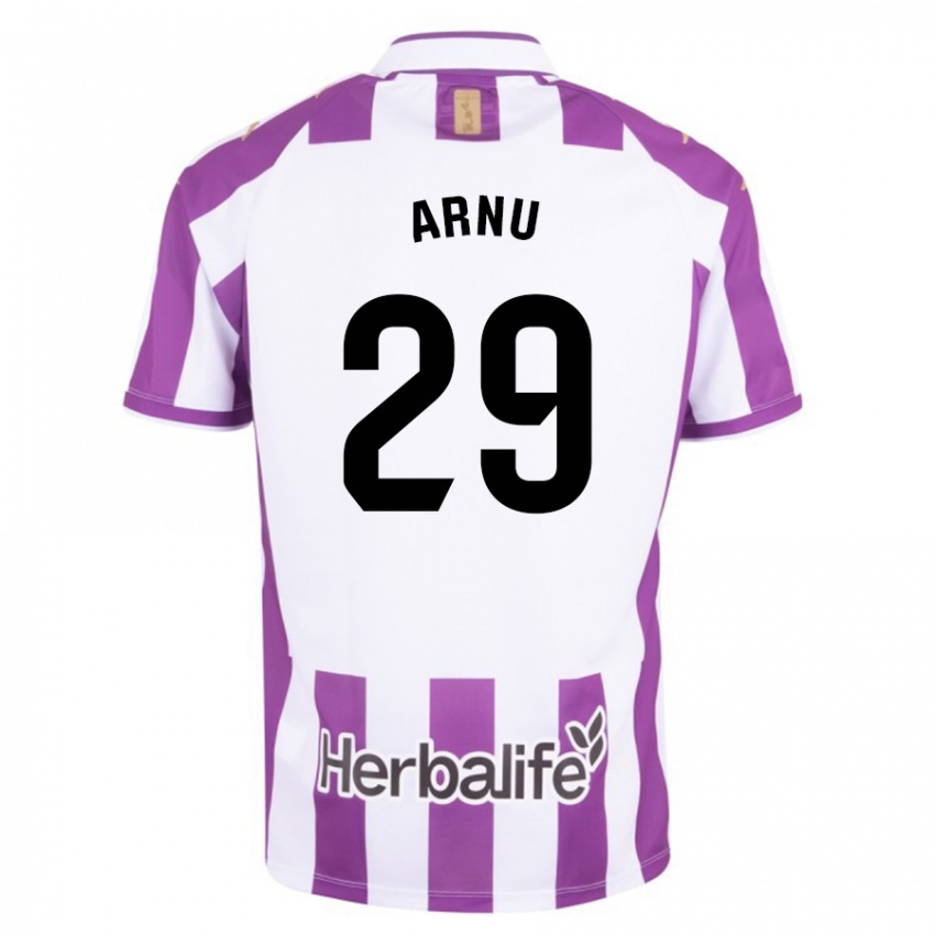 Hombre Camiseta Adrián Arnu #29 Morado 1ª Equipación 2023/24 La Camisa Chile