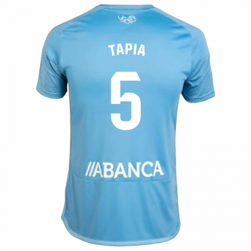 Hombre Camiseta Renato Tapia #5 Azul 1ª Equipación 2023/24 La Camisa Chile