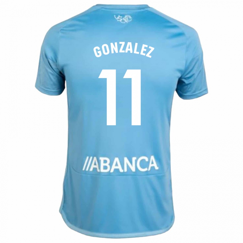 Hombre Camiseta Alfon Gonzalez #11 Azul 1ª Equipación 2023/24 La Camisa Chile
