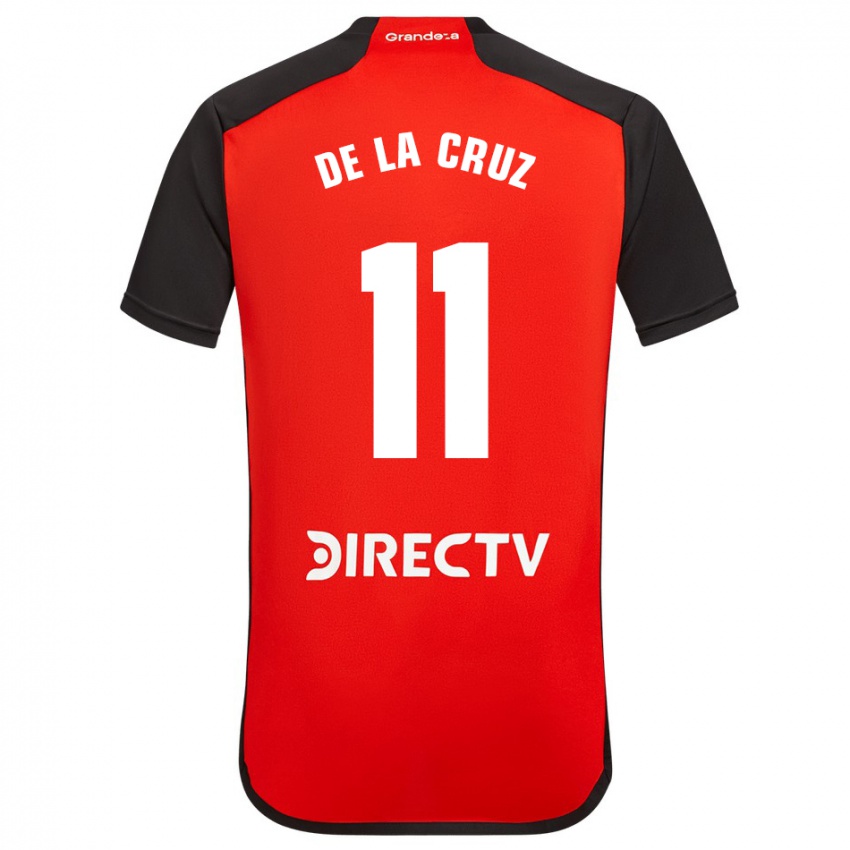 Hombre Camiseta Nicolas De La Cruz #11 Rojo 2ª Equipación 2023/24 La Camisa Chile