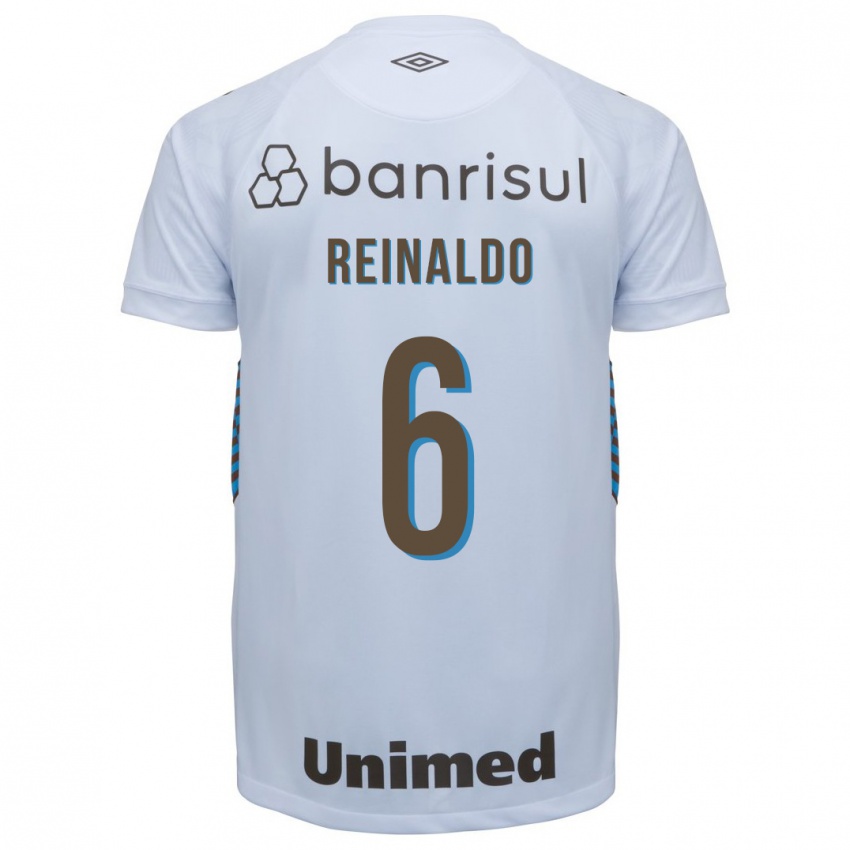 Hombre Camiseta Reinaldo #6 Blanco 2ª Equipación 2023/24 La Camisa Chile