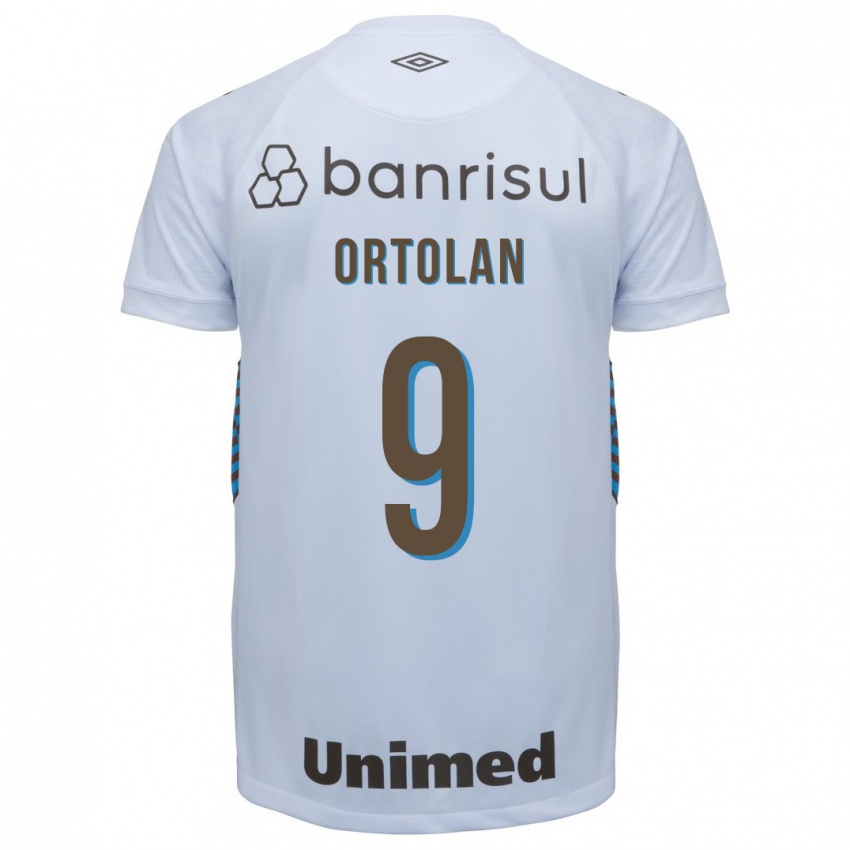 Hombre Camiseta Dani Ortolan #9 Blanco 2ª Equipación 2023/24 La Camisa Chile