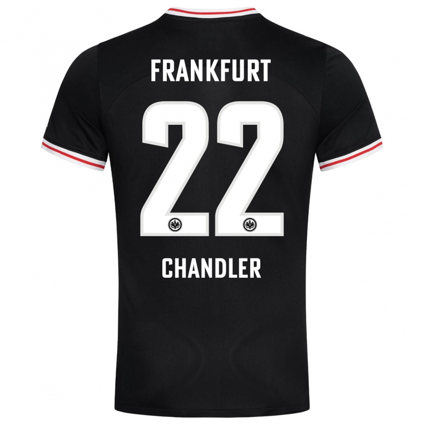 Hombre Camiseta Timothy Chandler #22 Negro 2ª Equipación 2023/24 La Camisa Chile