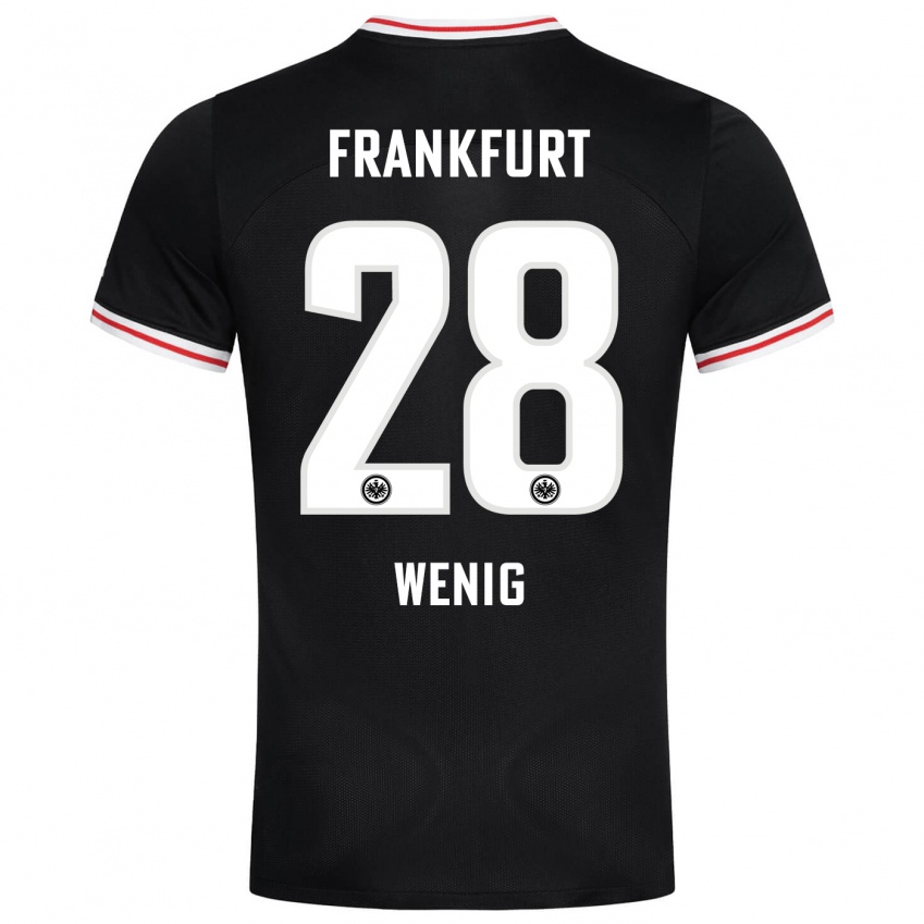 Hombre Camiseta Marcel Wenig #28 Negro 2ª Equipación 2023/24 La Camisa Chile