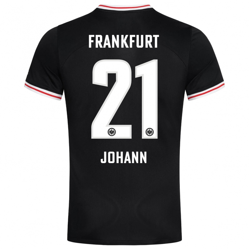Hombre Camiseta Hannah Johann #21 Negro 2ª Equipación 2023/24 La Camisa Chile