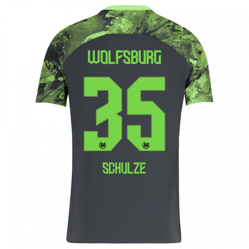 Hombre Camiseta Philipp Schulze #35 Gris Oscuro 2ª Equipación 2023/24 La Camisa Chile
