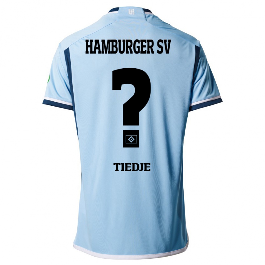 Hombre Camiseta Patrick Tiedje #0 Azul 2ª Equipación 2023/24 La Camisa Chile