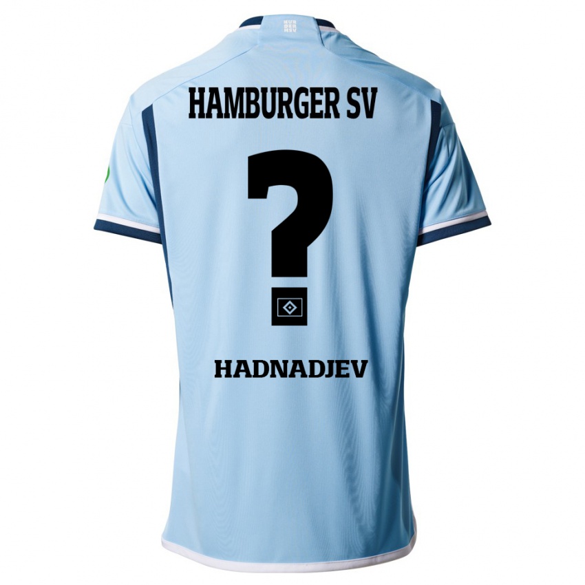 Hombre Camiseta Marko Hadnadjev #0 Azul 2ª Equipación 2023/24 La Camisa Chile