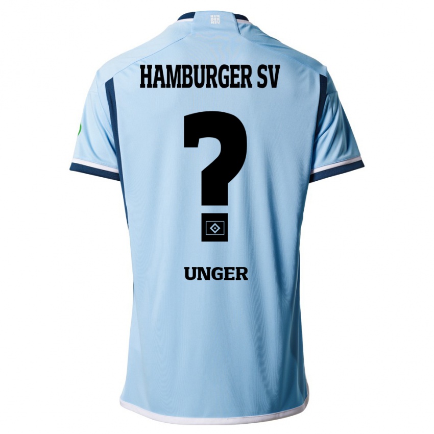 Hombre Camiseta Paul Luca Unger #0 Azul 2ª Equipación 2023/24 La Camisa Chile