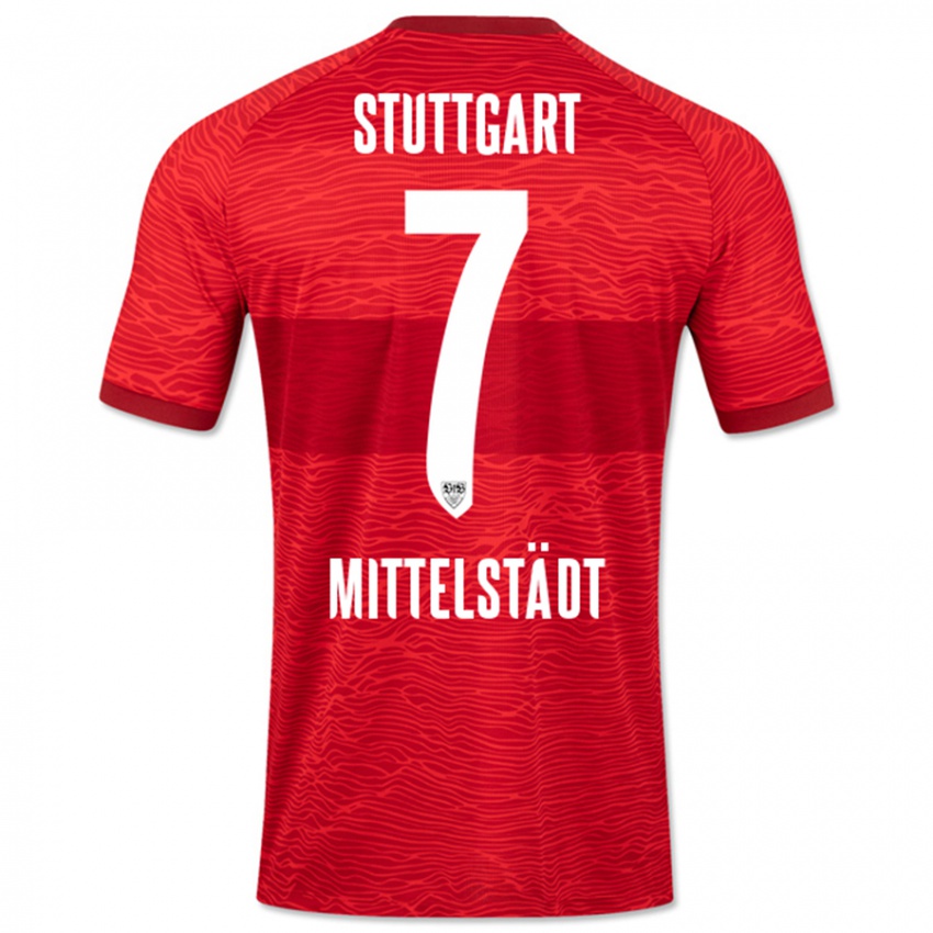 Hombre Camiseta Maximilian Mittelstädt #7 Rojo 2ª Equipación 2023/24 La Camisa Chile