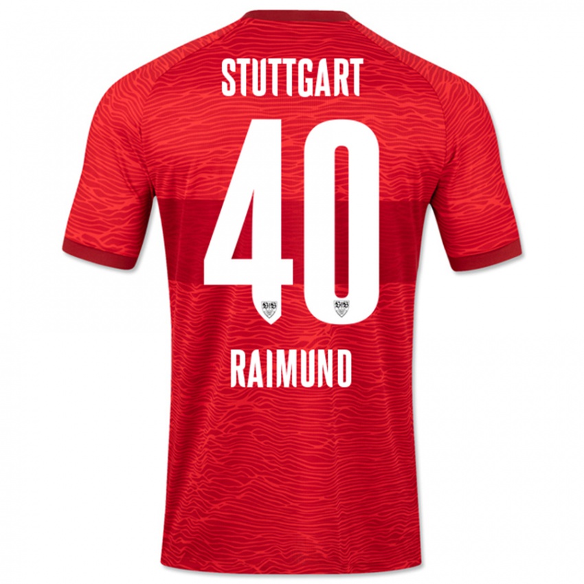 Hombre Camiseta Luca Raimund #40 Rojo 2ª Equipación 2023/24 La Camisa Chile