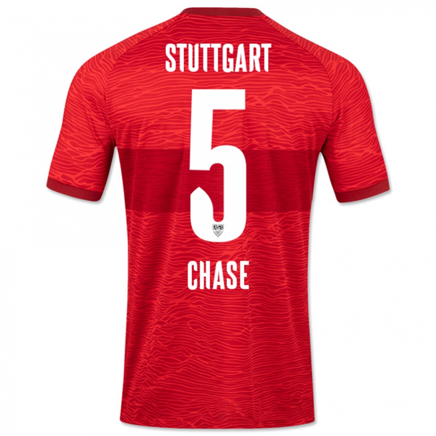 Hombre Camiseta Anrie Chase #5 Rojo 2ª Equipación 2023/24 La Camisa Chile