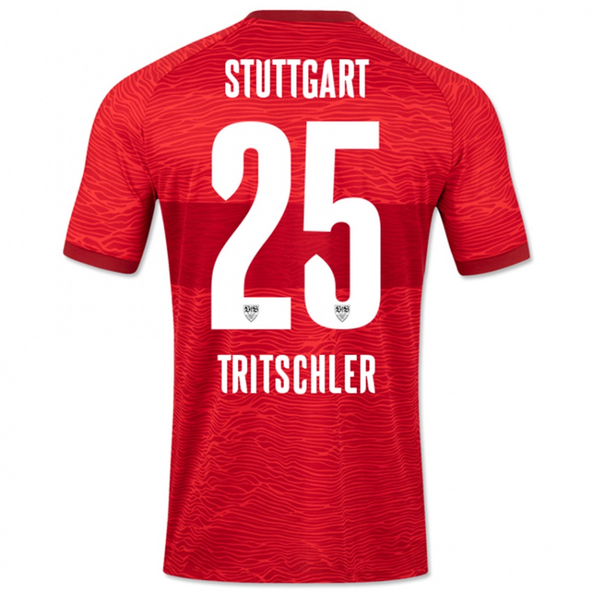 Hombre Camiseta David Tritschler #25 Rojo 2ª Equipación 2023/24 La Camisa Chile