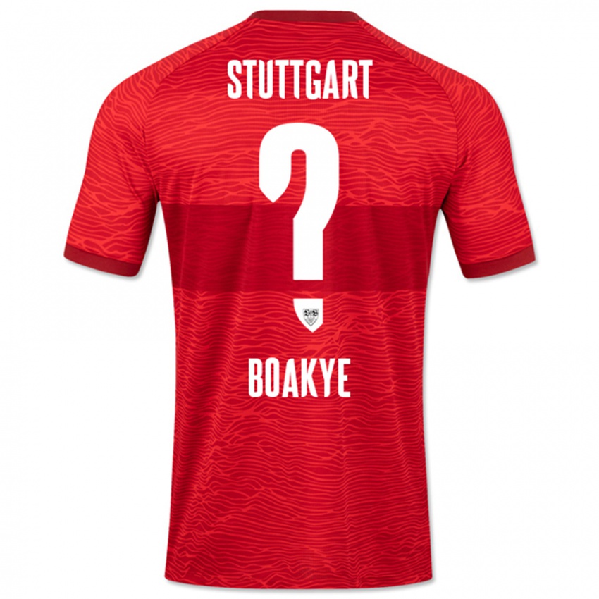 Hombre Camiseta Benjamin Boakye #0 Rojo 2ª Equipación 2023/24 La Camisa Chile