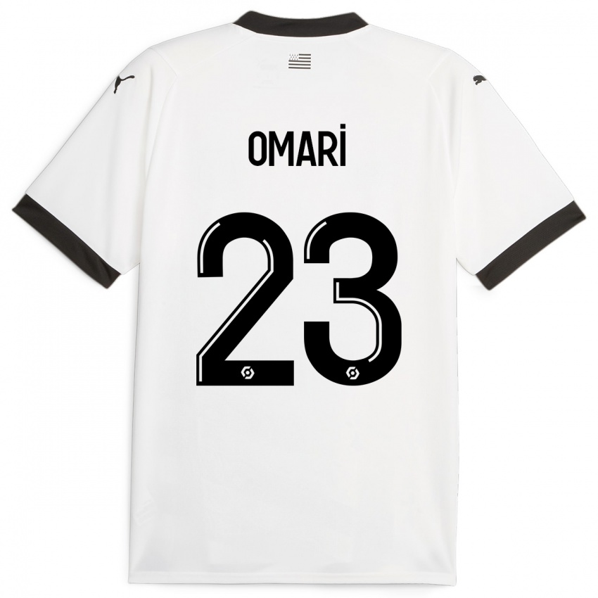 Hombre Camiseta Warmed Omari #23 Blanco 2ª Equipación 2023/24 La Camisa Chile