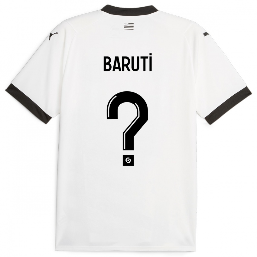 Hombre Camiseta Kelian Baruti #0 Blanco 2ª Equipación 2023/24 La Camisa Chile