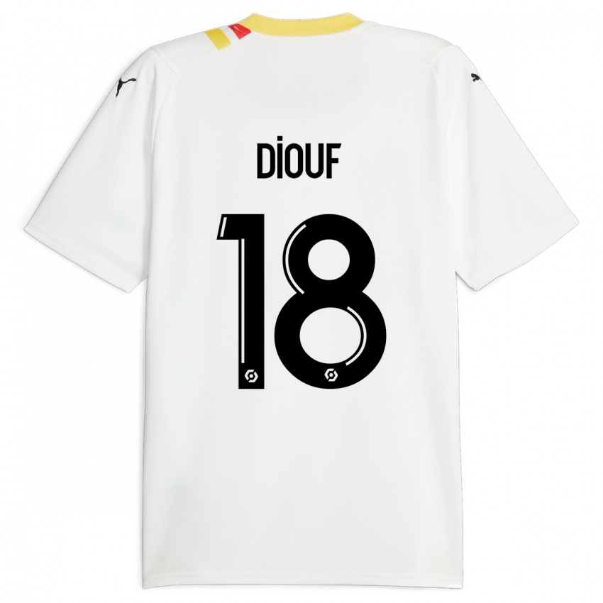 Hombre Camiseta Andy Diouf #18 Negro 2ª Equipación 2023/24 La Camisa Chile