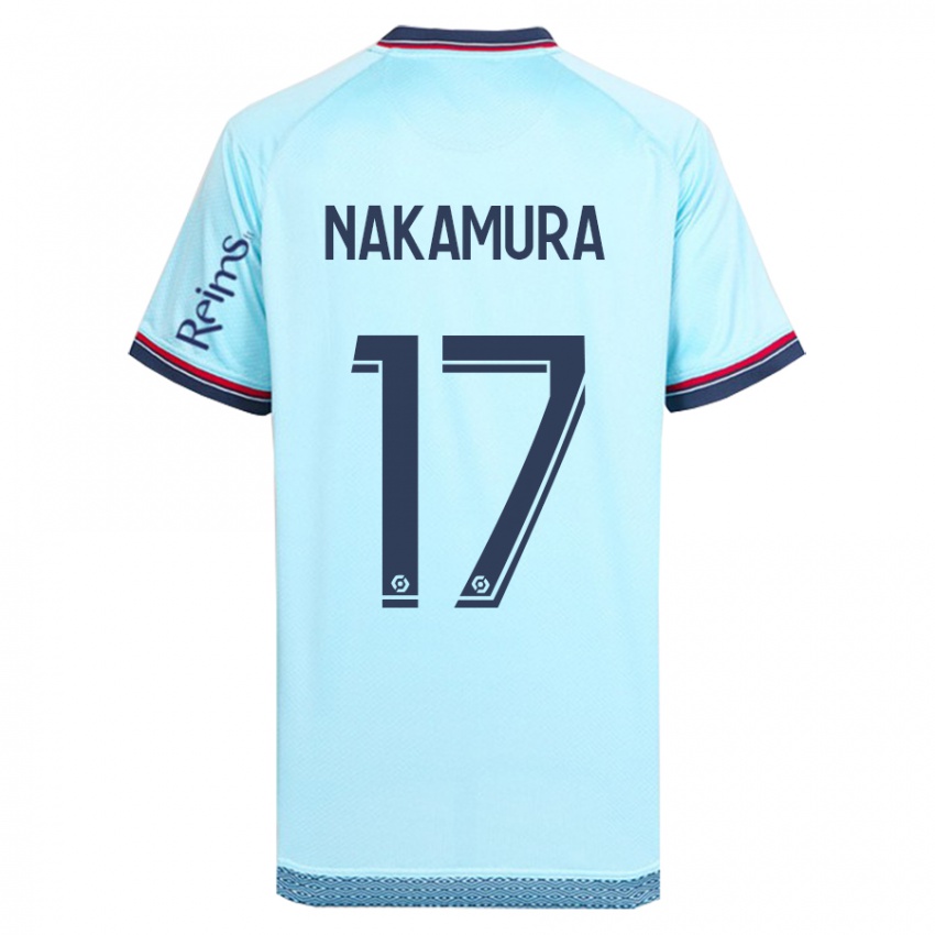 Hombre Camiseta Keito Nakamura #17 Cielo Azul 2ª Equipación 2023/24 La Camisa Chile