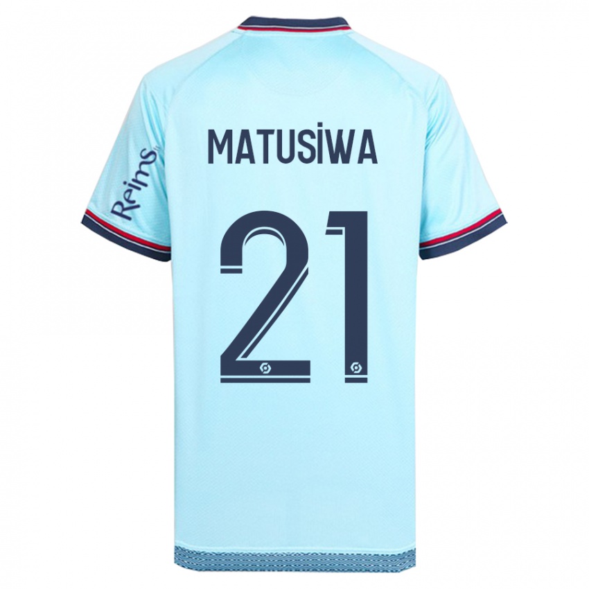 Hombre Camiseta Azor Matusiwa #21 Cielo Azul 2ª Equipación 2023/24 La Camisa Chile