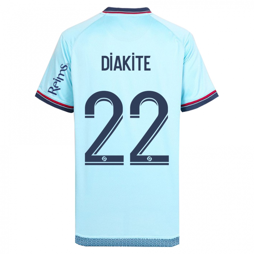 Hombre Camiseta Oumar Diakité #22 Cielo Azul 2ª Equipación 2023/24 La Camisa Chile