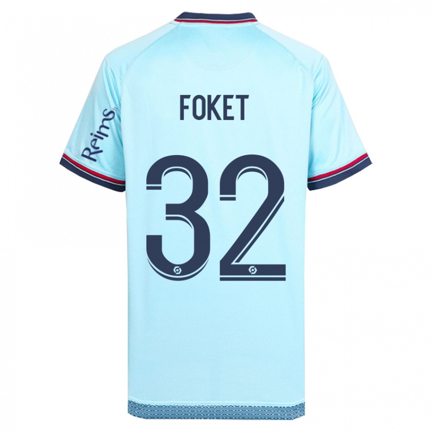 Hombre Camiseta Thomas Foket #32 Cielo Azul 2ª Equipación 2023/24 La Camisa Chile