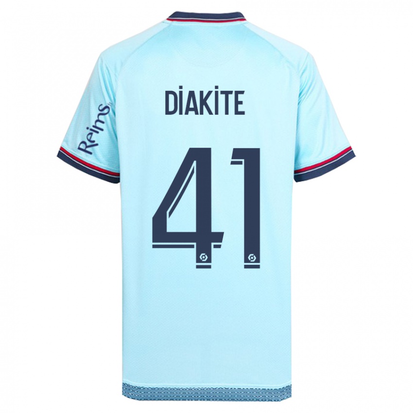 Hombre Camiseta Ibrahim Diakité #41 Cielo Azul 2ª Equipación 2023/24 La Camisa Chile