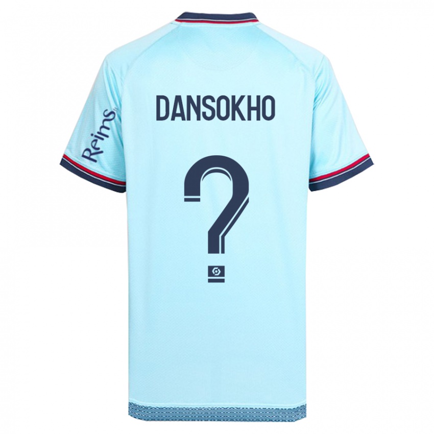 Hombre Camiseta Ansoumana Dansokho #0 Cielo Azul 2ª Equipación 2023/24 La Camisa Chile