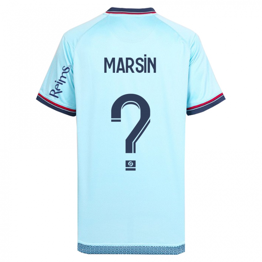 Hombre Camiseta Antonin Marsin #0 Cielo Azul 2ª Equipación 2023/24 La Camisa Chile