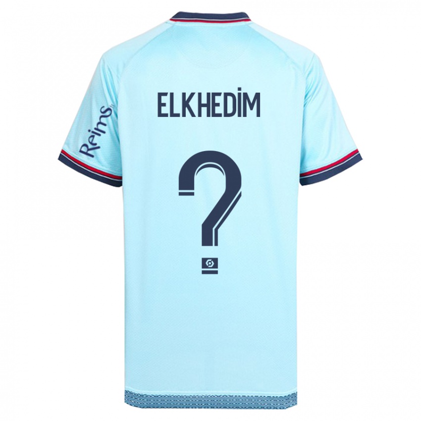 Hombre Camiseta Abdenoor Elkhedim #0 Cielo Azul 2ª Equipación 2023/24 La Camisa Chile