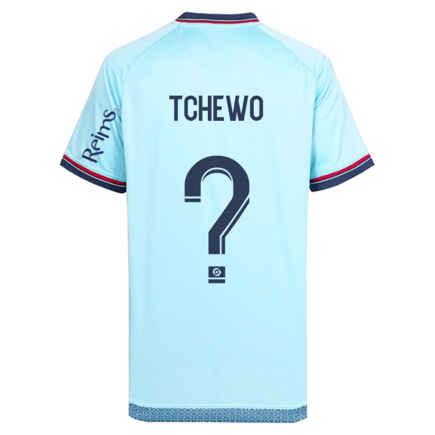 Hombre Camiseta Ryan Tchapda Tchewo #0 Cielo Azul 2ª Equipación 2023/24 La Camisa Chile