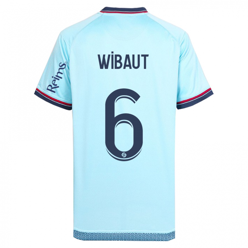 Hombre Camiseta Clara Wibaut #6 Cielo Azul 2ª Equipación 2023/24 La Camisa Chile