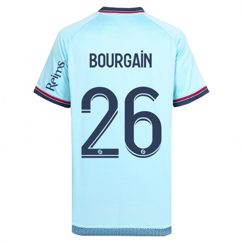 Hombre Camiseta Lea Bourgain #26 Cielo Azul 2ª Equipación 2023/24 La Camisa Chile