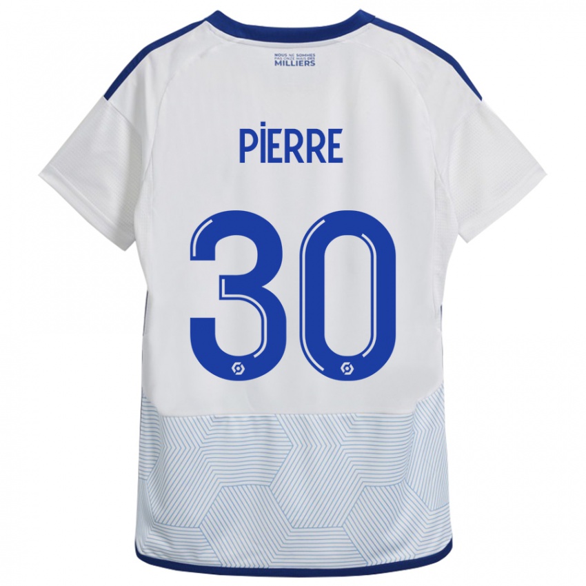 Hombre Camiseta Alexandre Pierre #30 Blanco 2ª Equipación 2023/24 La Camisa Chile