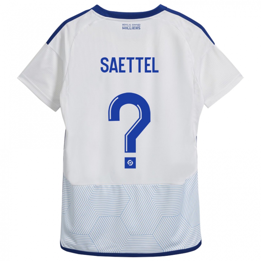 Hombre Camiseta Tom Saettel #0 Blanco 2ª Equipación 2023/24 La Camisa Chile