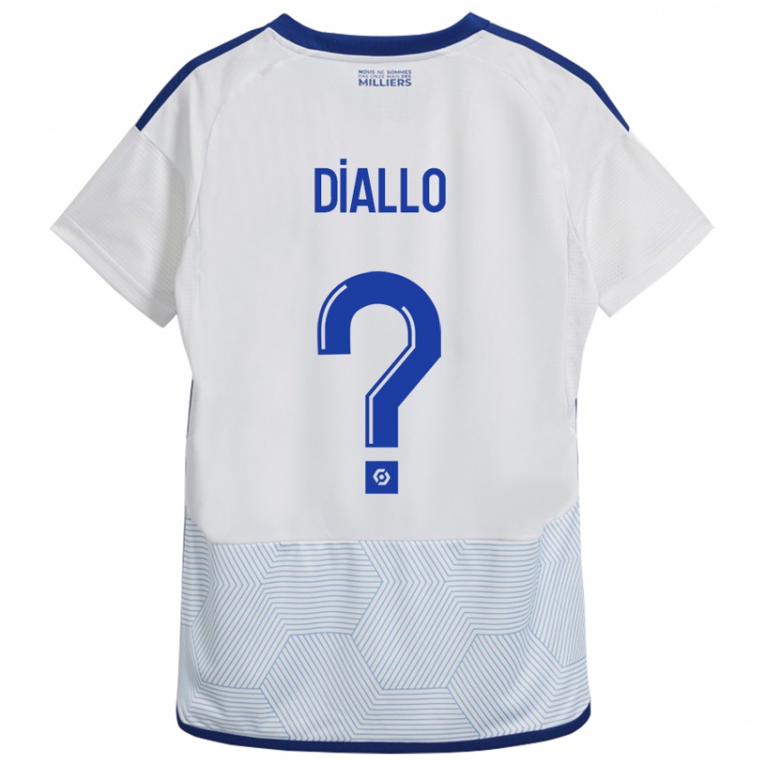 Hombre Camiseta Tidiane Diallo #0 Blanco 2ª Equipación 2023/24 La Camisa Chile