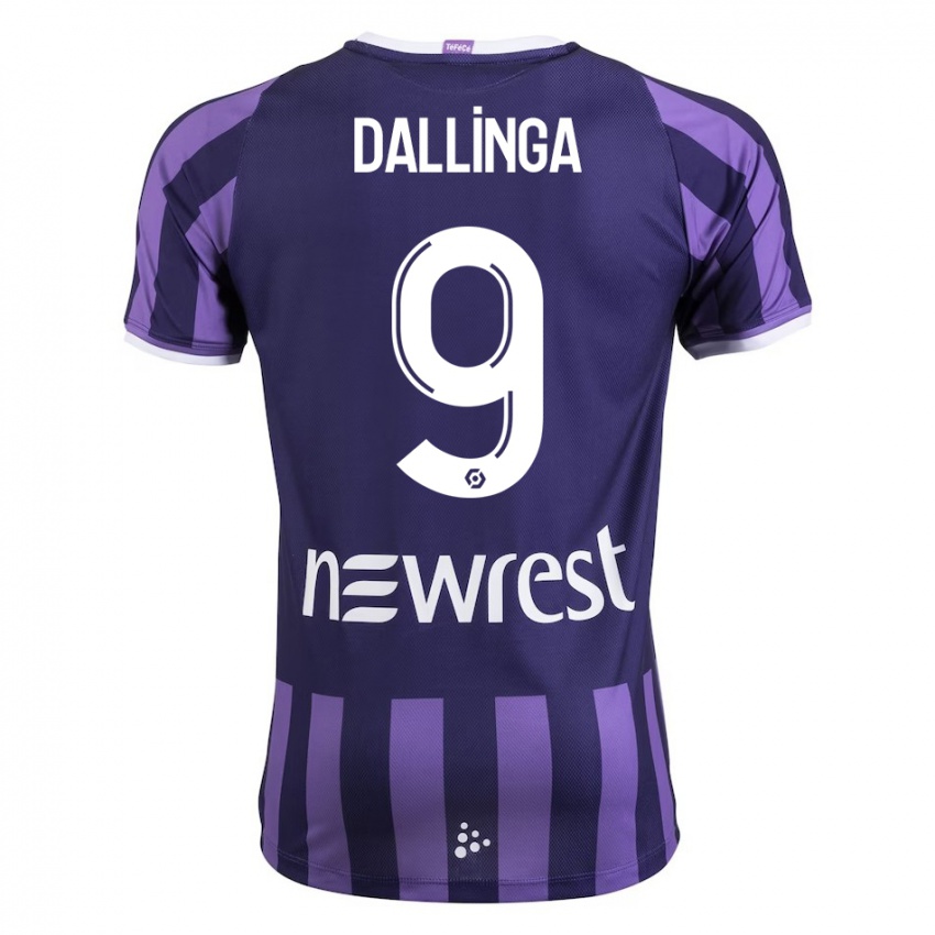 Hombre Camiseta Thijs Dallinga #9 Morado 2ª Equipación 2023/24 La Camisa Chile