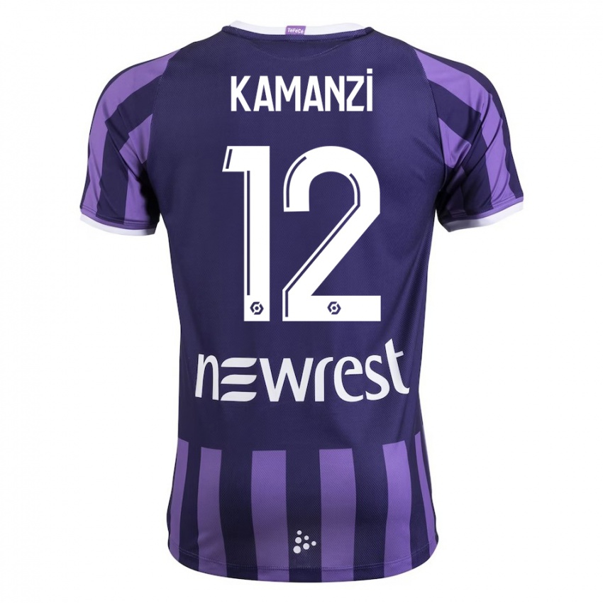 Hombre Camiseta Warren Kamanzi #12 Morado 2ª Equipación 2023/24 La Camisa Chile