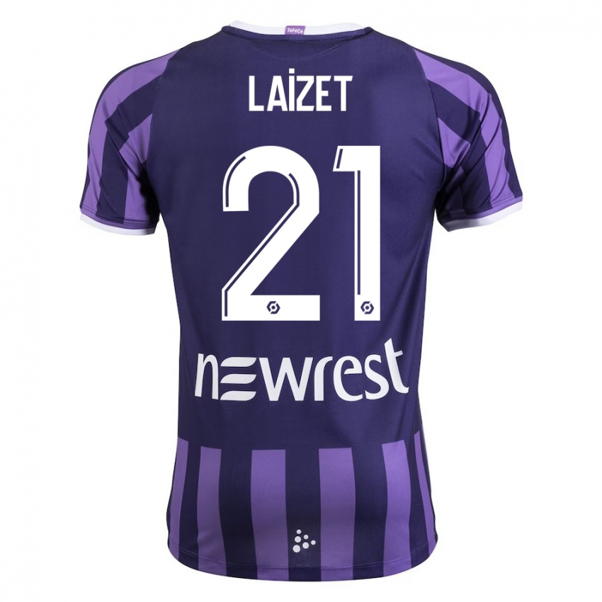 Hombre Camiseta Emma Laizet #21 Morado 2ª Equipación 2023/24 La Camisa Chile