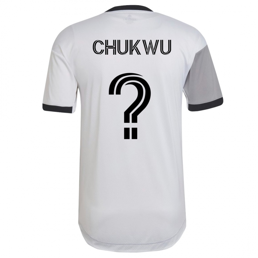 Hombre Camiseta Joses Chukwu #0 Blanco 2ª Equipación 2023/24 La Camisa Chile