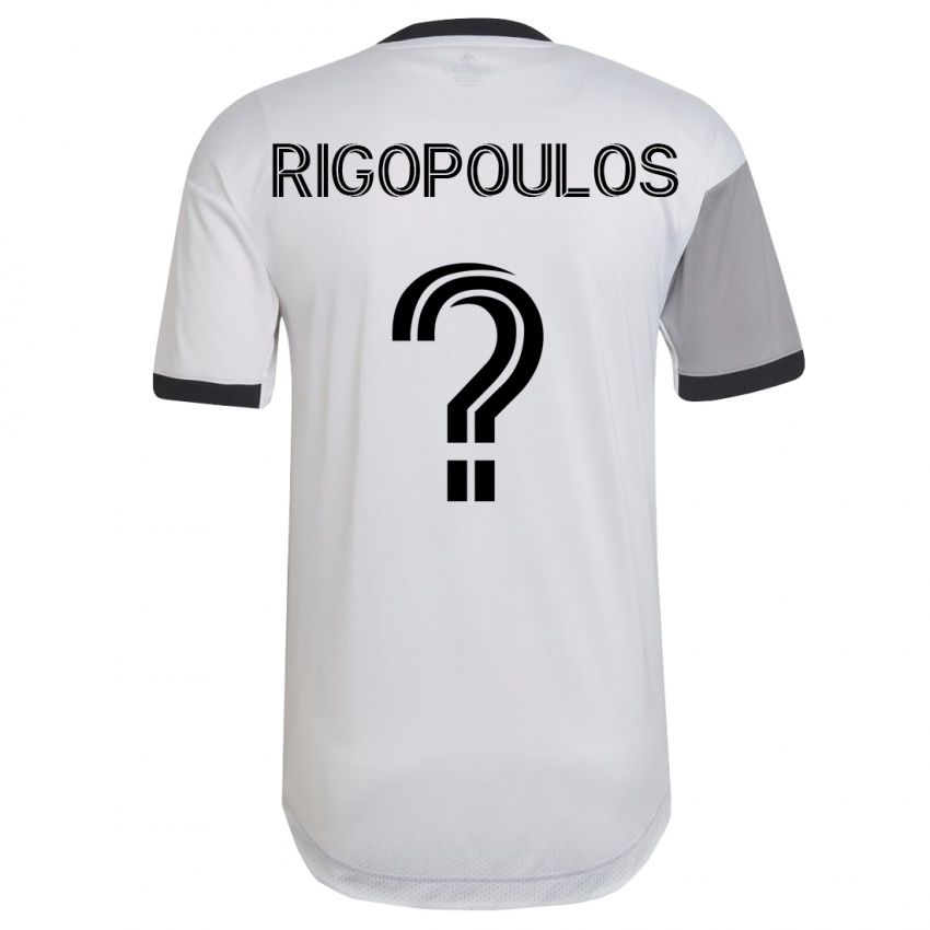Hombre Camiseta Theo Rigopoulos #0 Blanco 2ª Equipación 2023/24 La Camisa Chile