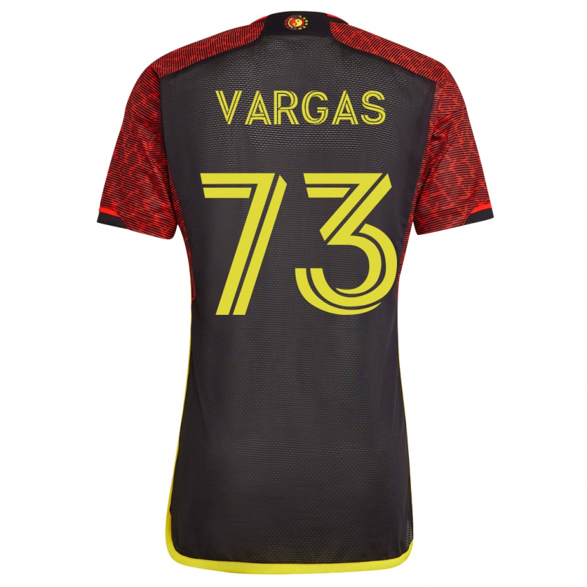 Hombre Camiseta Obed Vargas #73 Naranja 2ª Equipación 2023/24 La Camisa Chile