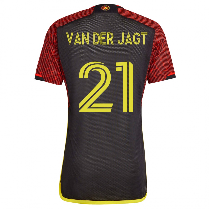 Hombre Camiseta Olivia Van Der Jagt #21 Naranja 2ª Equipación 2023/24 La Camisa Chile