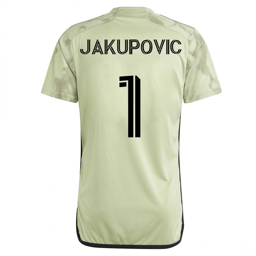 Hombre Camiseta Eldin Jakupovic #1 Verde 2ª Equipación 2023/24 La Camisa Chile