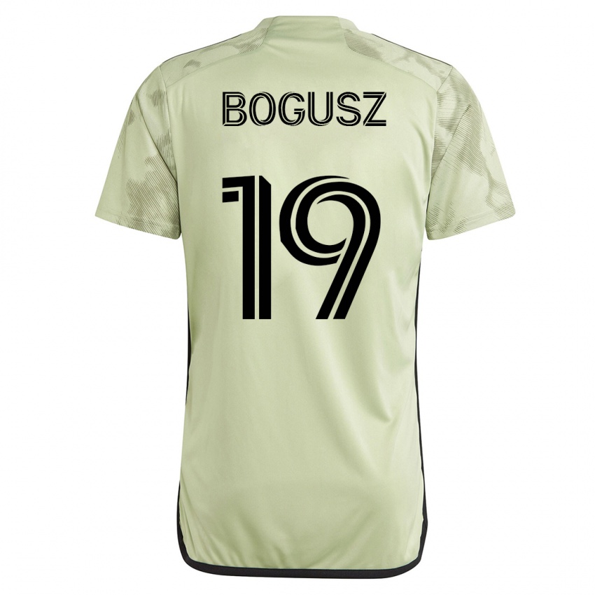 Hombre Camiseta Mateusz Bogusz #19 Verde 2ª Equipación 2023/24 La Camisa Chile