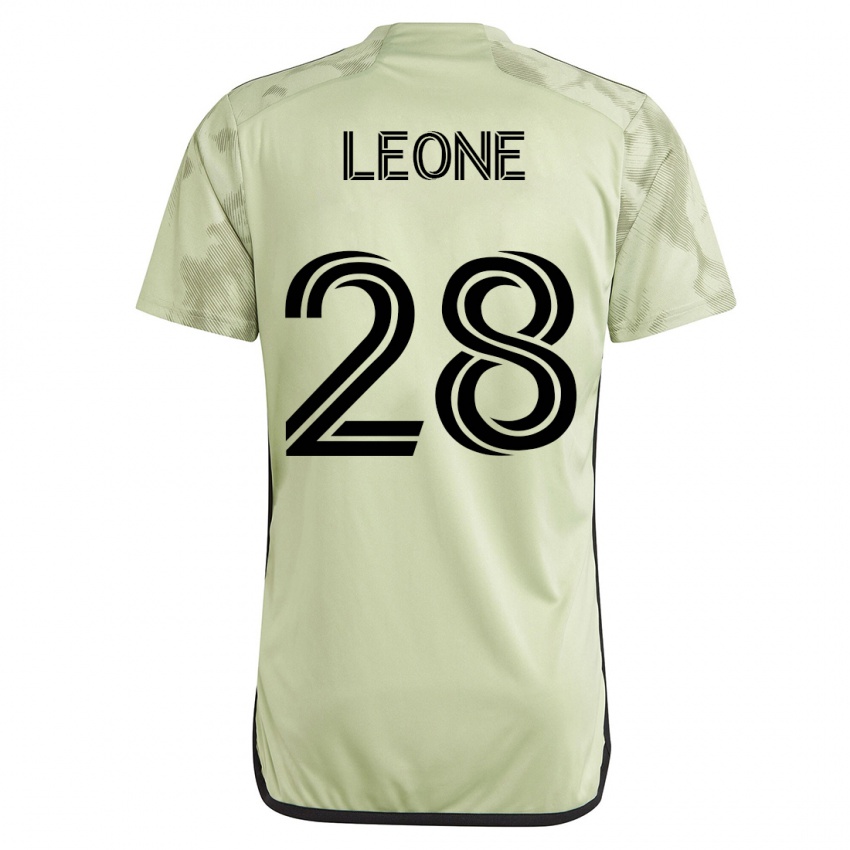 Hombre Camiseta Tony Leone #28 Verde 2ª Equipación 2023/24 La Camisa Chile