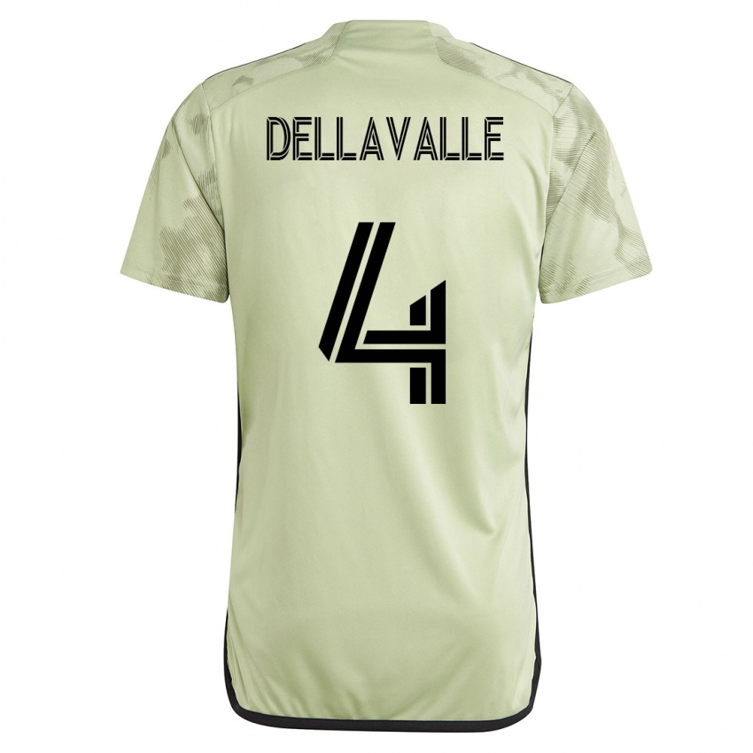 Hombre Camiseta Lorenzo Dellavalle #4 Verde 2ª Equipación 2023/24 La Camisa Chile