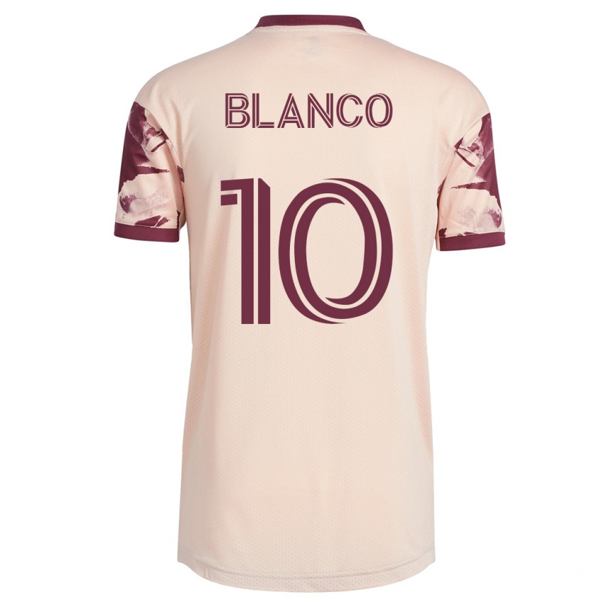 Hombre Camiseta Sebastián Blanco #10 Blanquecino 2ª Equipación 2023/24 La Camisa Chile
