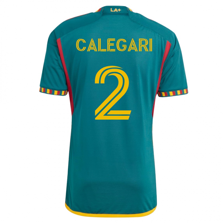 Hombre Camiseta Calegari #2 Verde 2ª Equipación 2023/24 La Camisa Chile