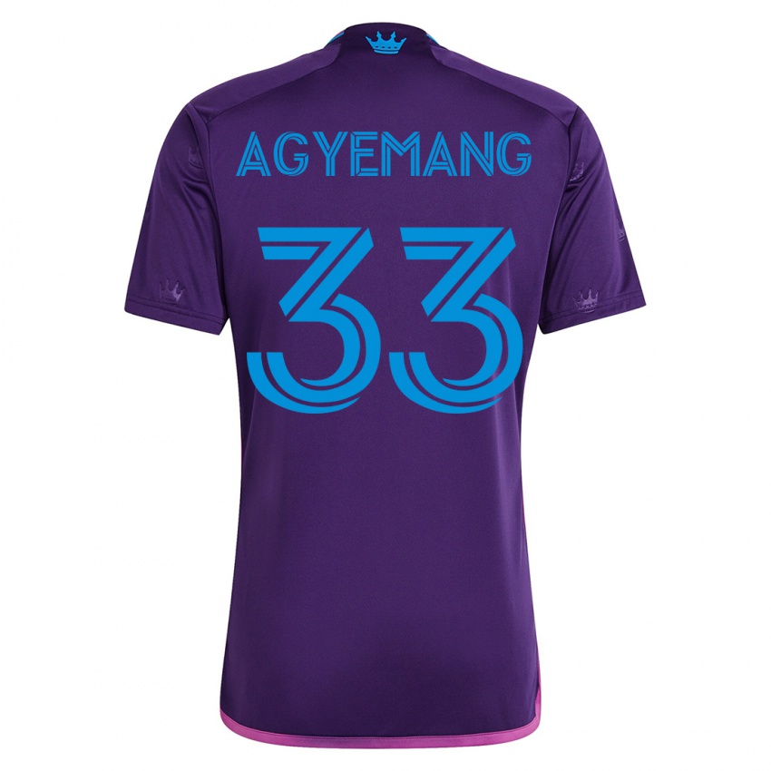 Hombre Camiseta Patrick Agyemang #33 Violeta 2ª Equipación 2023/24 La Camisa Chile